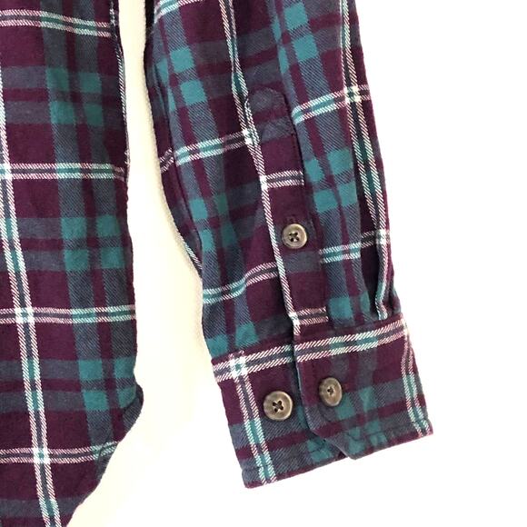 Deluth Flannel Plaid Shirt Long Sleeve Button Front size XS - Picture 5 of 7